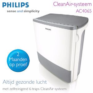 iBood - Philips CleanAir-Systeem AC4065 met 6-Traps Reiniging