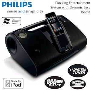 iBood - Philips Entertainmentsysteem met Dock en Dynamic Bass Boost