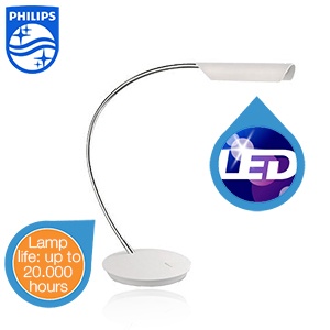 iBood - Philips Ledino tafellamp met slank ontwerp en LED lamp (1700K warm wit)