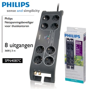 iBood - Philips Netspanningsbeveiliger, voorkom overspanning en hoge electriciteitsrekeningen
