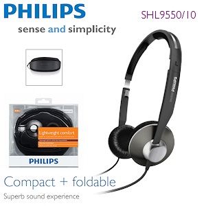 iBood - Philips Over-Ear Ultra Lichtgewicht Hoofdtelefoon met Carrycase
