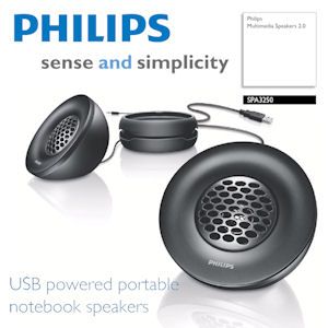 iBood - Philips Portable USB Multimedia Speakers 2.0 – USB Speakers voor PC en Notebook
