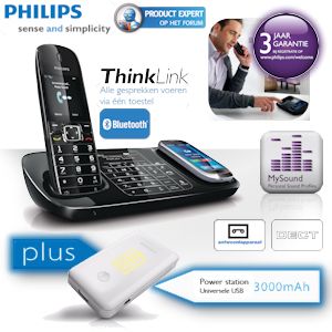 iBood - Philips ThinkLink: Alle mobiele en vaste lijn gesprekken via één toestel!