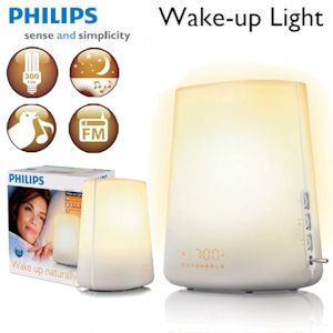 iBood - Philips Wake-up Light met FM radio en Energiezuinige Lamp