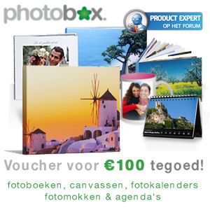 iBood - Photobox Voucher t.w.v. €100,- voor o.a. Fotoboeken, Canvassen en Kalenders