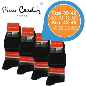 iBood - Pierre cardin business-sokken – 15 paar zwarte sokken maat 39-42 (online van 00.00-12.59u)