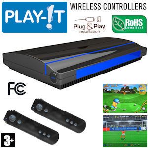 iBood - Play It OS32 Game Console met 31 Games en 2 Wireless Remote Controllers
