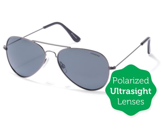 iBood - Polaroid Aviator zonnebril met heldere efficiënt polariserende glazen