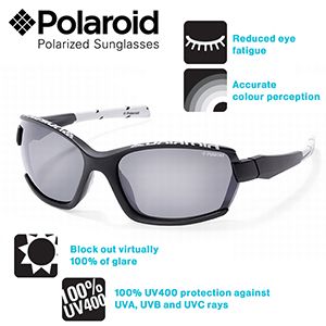 iBood - Polaroid Eyewear zonnebril, sportmodel zwart