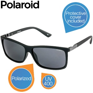 iBood - Polaroid unisex zonnebril P8346A, zwart / grijs met gepolariseerde lenzen
