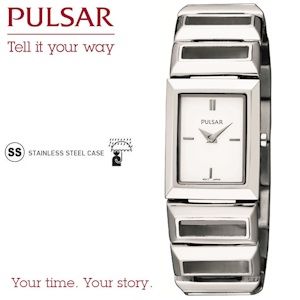 iBood - Pulsar Dames Horloge met stalen armband