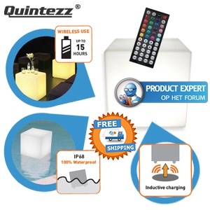 iBood - Quintezz Magic LED Cube - multifunctionele waterdichte kubus 2014 editie