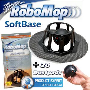 iBood - RoboMop Soft-base – Veegt Automatisch je Vloer