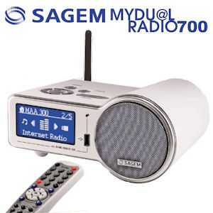 iBood - Sagem My Du@l Radio 700 Internetradio met MP3-Functie