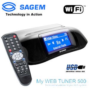 iBood - Sagem My Web Tuner 500 – Draadloze Internetradio met Afstandsbediening
