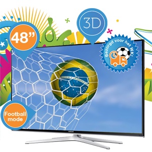 iBood - Samsung 48" 3D Smart-TV met Quad-core processor en voetbalmodus