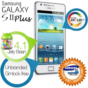 iBood - Samsung Galaxy S2 Plus - Android 4.1 Smartphone met Super AMOLED Plus scherm - Wit