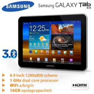 iBood - Samsung Galaxy Tab8.9 Wifi met Android 3.1