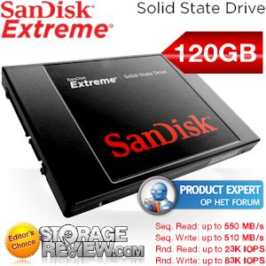 iBood - SanDisk Extreme ® SSD 120GB: 550MB/s en 83K IOPS dát is pas duurzaam, snel en betrouwbaar