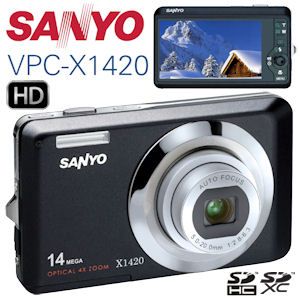 iBood - Sanyo 14 Megapixel Digitale Fotocamera met Groothoeklens en 3” LCD Scherm