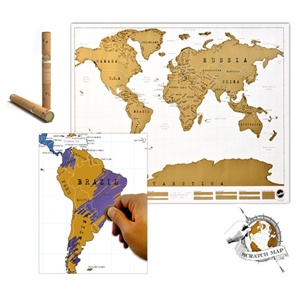 iBood - Scratch Map, Jouw persoonlijke wereldkaart!