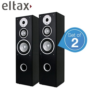 iBood - Set van 2 Eltax Concept zuilspeakers – zwart