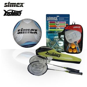 iBood - Simex & Yashima buitenpretpakket met voetbal, badminton, pingpong en onderwaterplezier set