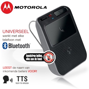 iBood - Slimme, universele, Bluetooth zonneklep carkit van Motorola