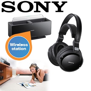 iBood - Sony MDR-RF4000K - Draadloze Over-ear Koptelefoon - Zwart