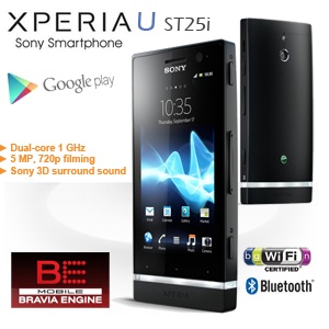 iBood - Sony Xperia U Dual Core Smartphone met Bravia aangedreven scherm