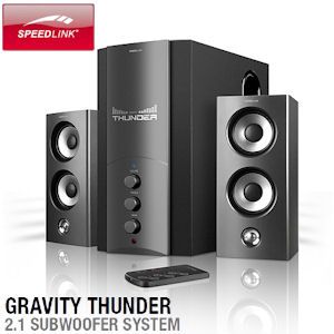 iBood - Speedlink Gravity Thunder 2.1 voor brute bassen en heldere, duidelijk gedefinieerde hoge tonen