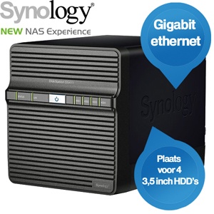 iBood - Synology DS411+ - Met talloze functies uitgeruste 4-sleufs NAS-server (refurb)