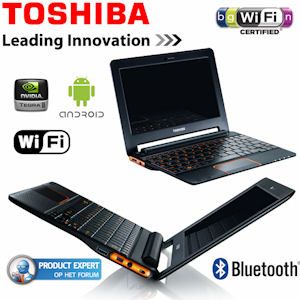 iBood - Toshiba 10.1” Ultra Slim Android Smartbook met Dual Core processor, HDMI, SSD en tot 8 uur accutijd