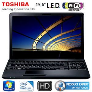 iBood - Toshiba Satellite Laptop met 15.6” HD LED Scherm en 3 Jaar Pick-Up and Return Garantie