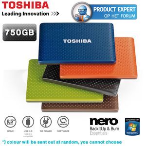 iBood - Toshiba STOR.E Partner 750GB 2.5inch USB3.0 Externe HDD