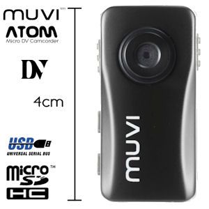 iBood - Veho Muvi Atom Kleinste Micro DV Camcorder ter Wereld met Extreme Sportspack en 2Gb MicroSD kaart