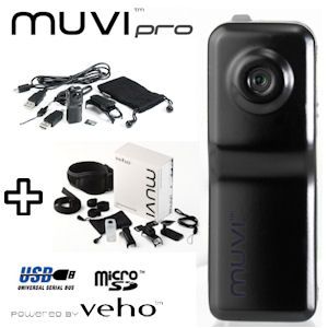 iBood - Veho Muvi Pro Micro DV Camcorder met Extreme Sports Pack en 4GB Micro SD Kaart