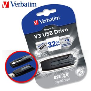 iBood - Verbatim USB 3.0 32GB flash drive met max. 80MB/s lezen en 25MB/s schrijven
