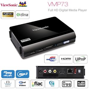 iBood - ViewSonic VMP73 Full-HD Digitale Media Speler met HDMI 1.3, Ethernet en e-SATA
