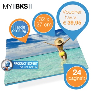 iBood - Voucher voor hardcover fotoboek 'Panorama' van MyBKS t.w.v. € 39,95!