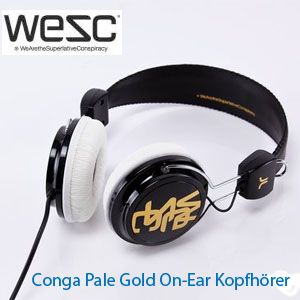 iBood - WeSC Conga mat goude on-ear koptelefoon