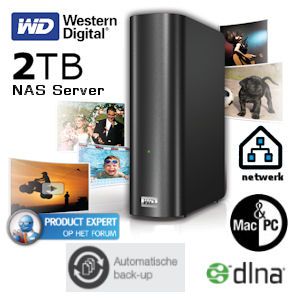 iBood - Western Digital My Book® Live™- 2 TB NAS Server met Gigabit Ethernet