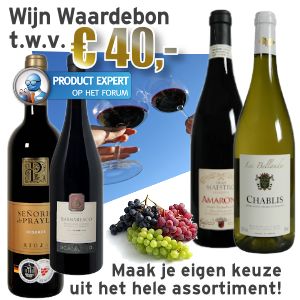 iBood - Wijn Waardebon ter waarde van € 40,- te besteden bij Wijnvoordeel.nl