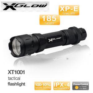 iBood - XGlow XT1001 tactische zaklamp met Cree XP-E LED en een schitterende lightbundle van 185 lumen!