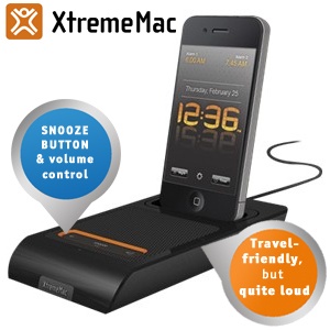 iBood - XtremeMac 3 in 1 MicroDock reisvriendelijke wekkerdock voor de iPhone of iPod Touch