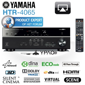 iBood - Yamaha HTR 4065 netwerk 3D-receiver met Airplay en 4K Pass-Through