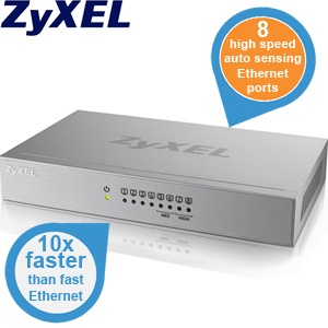 iBood - ZyXEL Desktop Gigabit Ethernet Media Switch