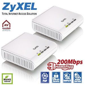 iBood - ZyXEL PLA-400 v2 Starterkit 200Mbps Powerline Access Point Duo Pack