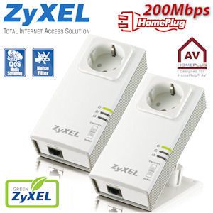 iBood - Zyxel PLA-407 Stroomnet Ethernet Adapter Starterkit