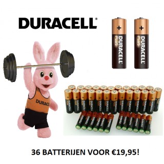 iChica - 36 Duracell Plus Batterijen Naar Keuze